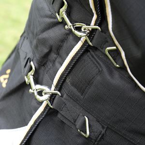Shires Highlander Plus 200 Turnout Rug (Black)