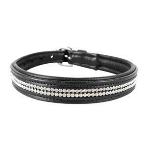 Benji & Flo Dazzling Diamante Dog Collar (Black)