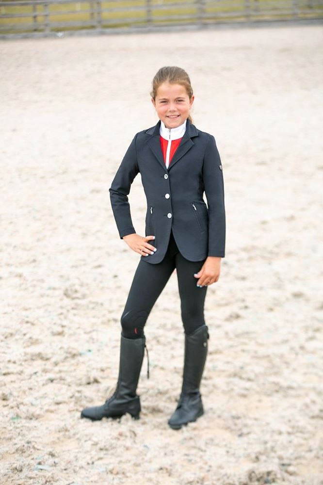 Hy Equestrian Selah Children's Competition Riding Tights (Black)
