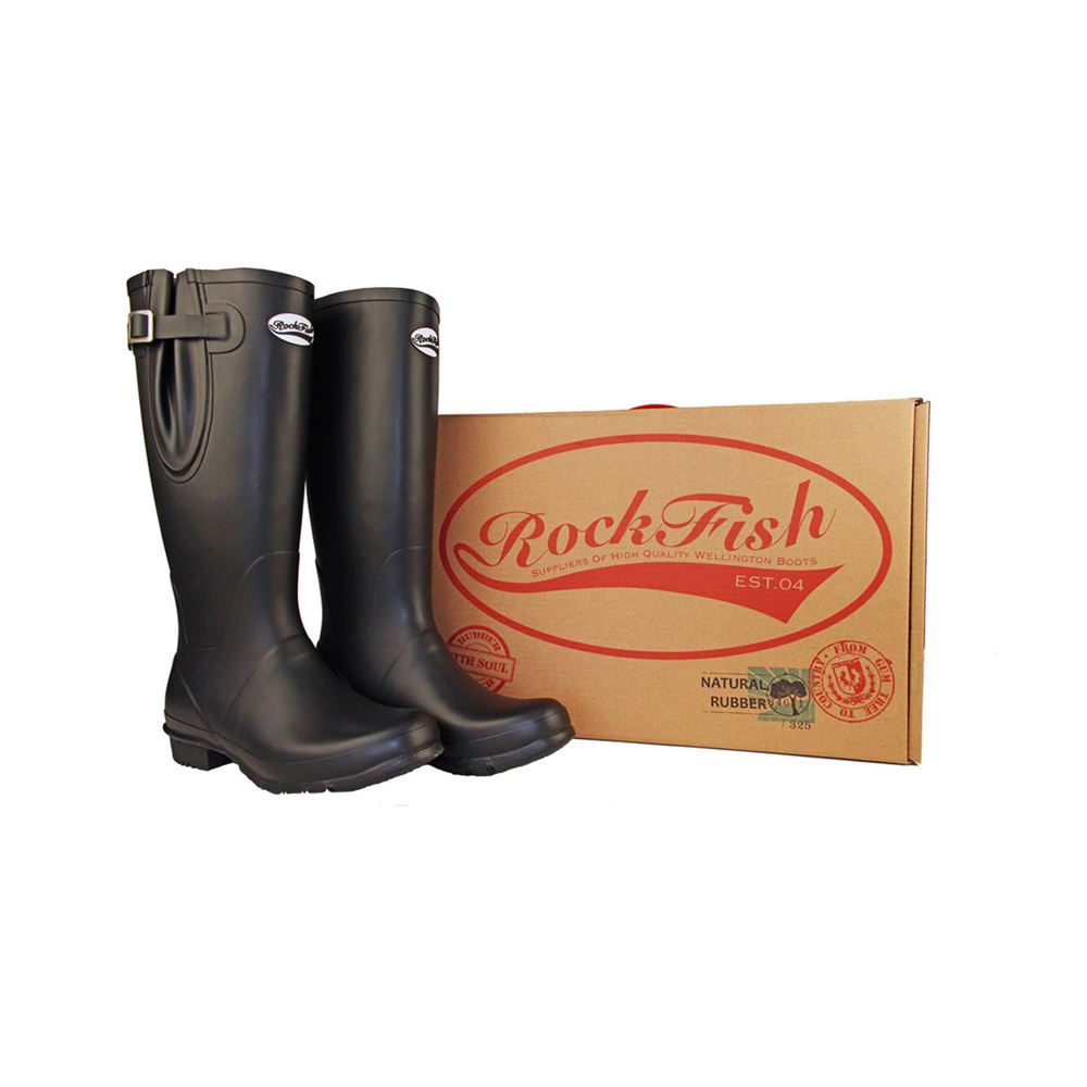 Rockfish Men's Classic Adjustable Calf Tall Matt Wellington