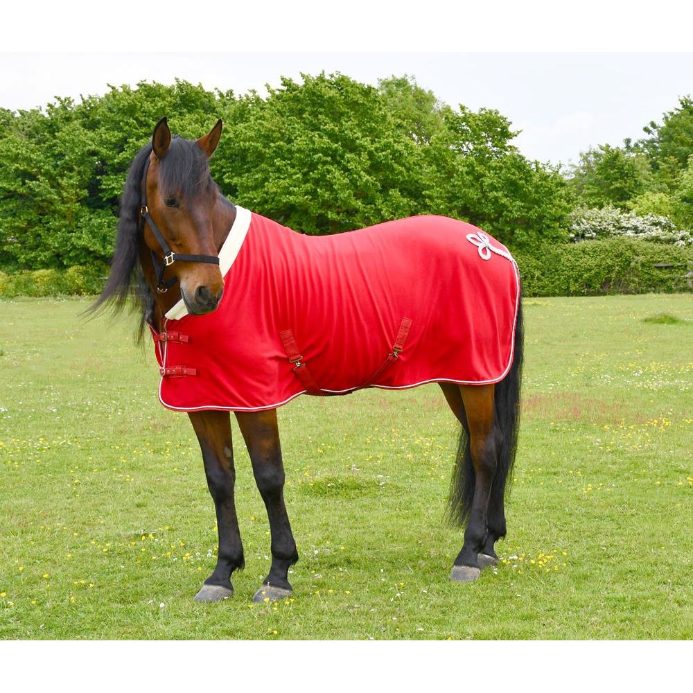 Rhinegold Show Fleece With Fur Collar (Red)