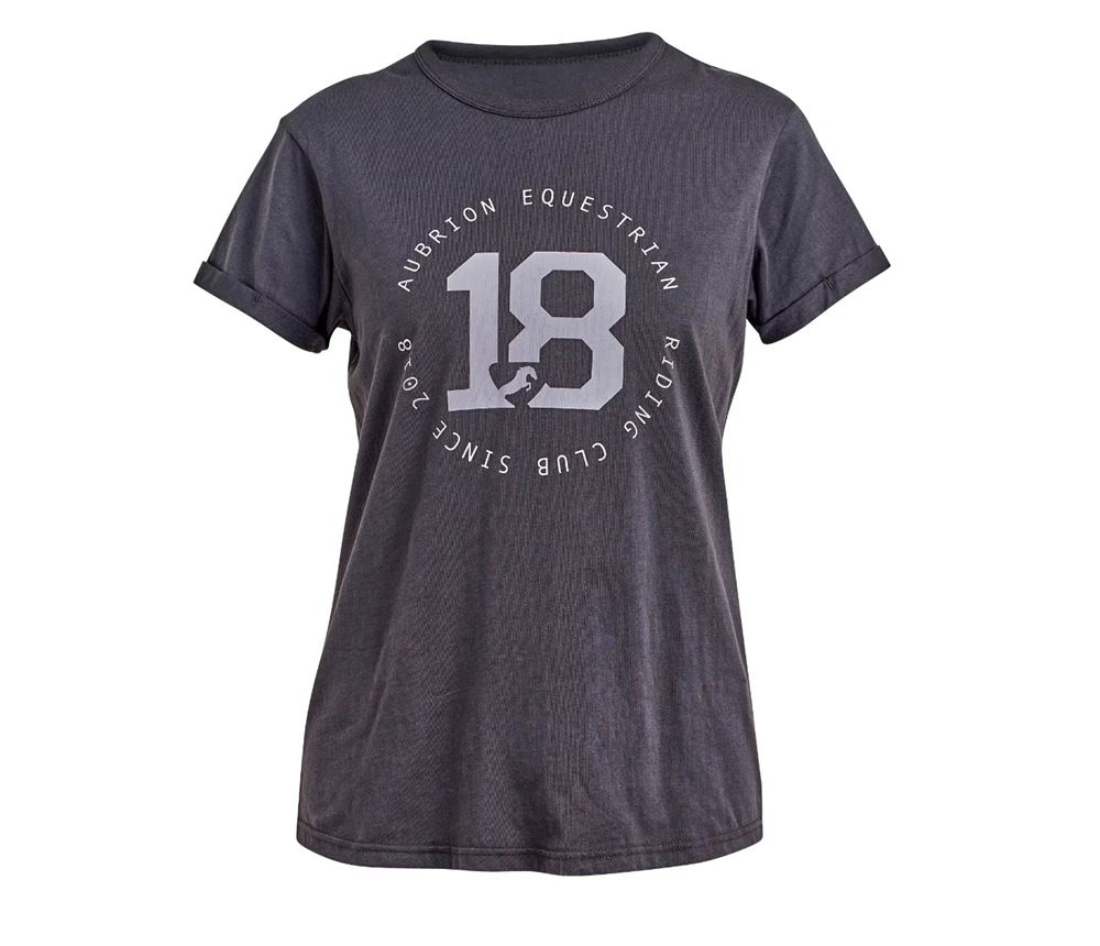 Shires Aubrion Repose Ladies T-Shirt (Charcoal)