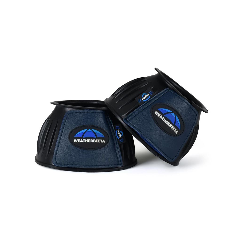 Weatherbeeta Tough-Tec Prime Rubber Bell Boots (Black/Navy)