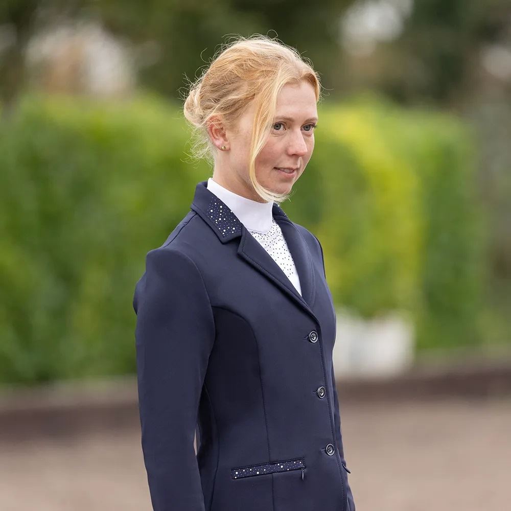 Hy Equestrian Roka Regal Ladies Show Jacket (Navy)