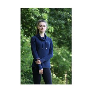 Hy Equestrian Synergy Cowl Neck Top (Navy)