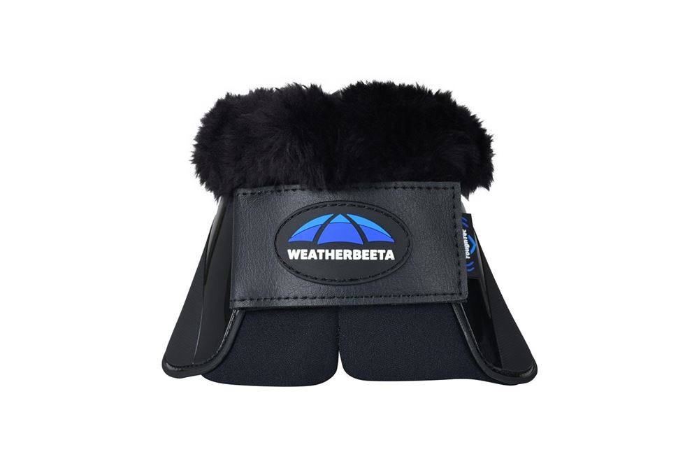 Weatherbeeta Tough-Tec Impact Fleece Trim Bell Boot (Black)