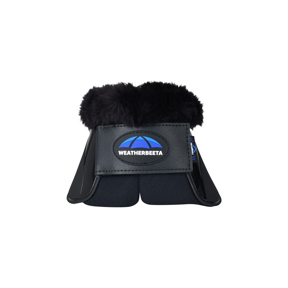 Weatherbeeta Tough-Tec Impact Fleece Trim Bell Boot (Black)