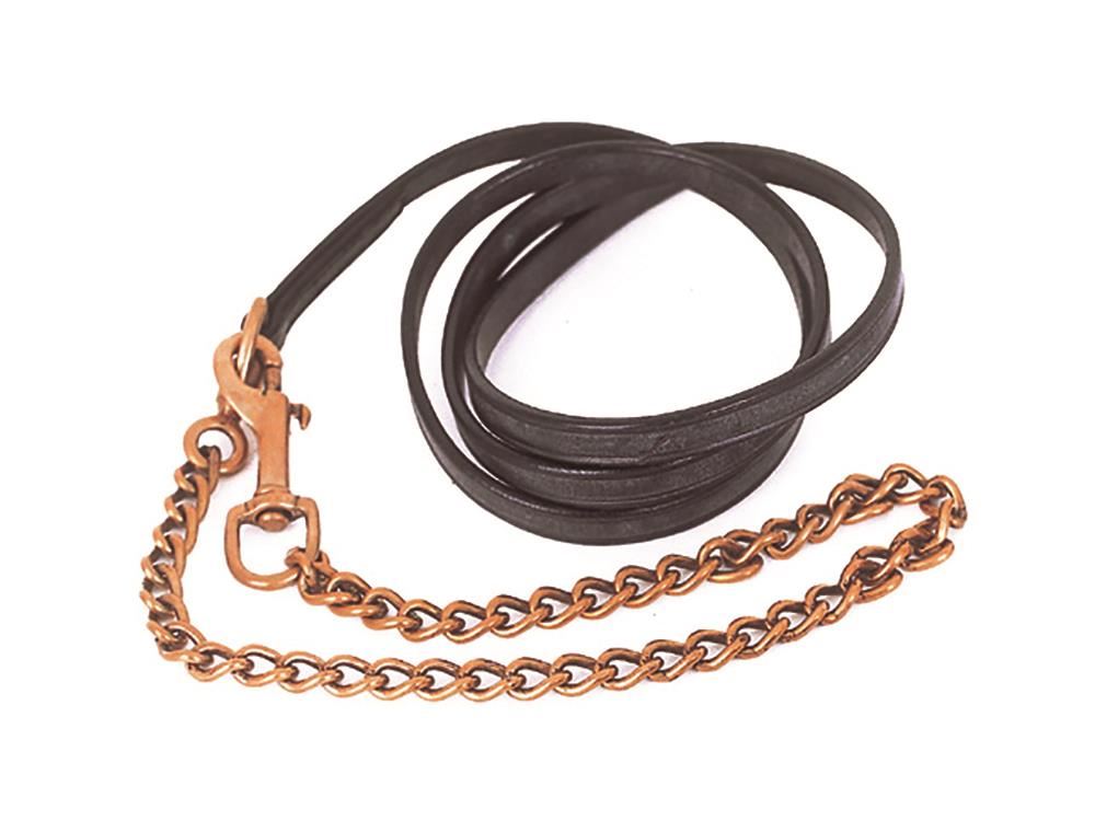 Heritage Saddlery English Leather Lead and Chain