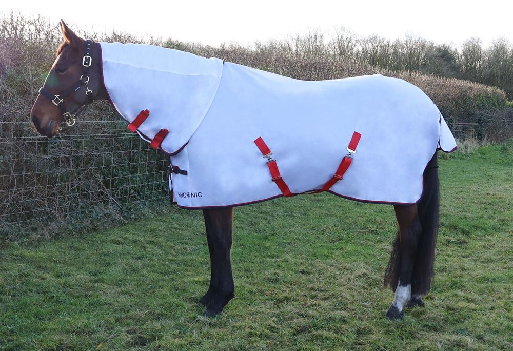 HYCONIC by Hy Equestrian Combo Fly Rug (White)