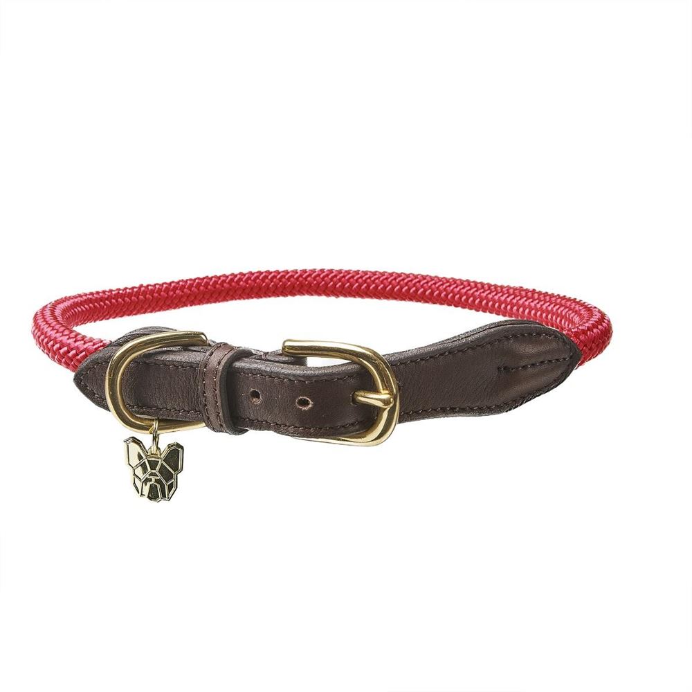 **barcodes** Shires Digby & Fox Fine Rope Collar (Red)