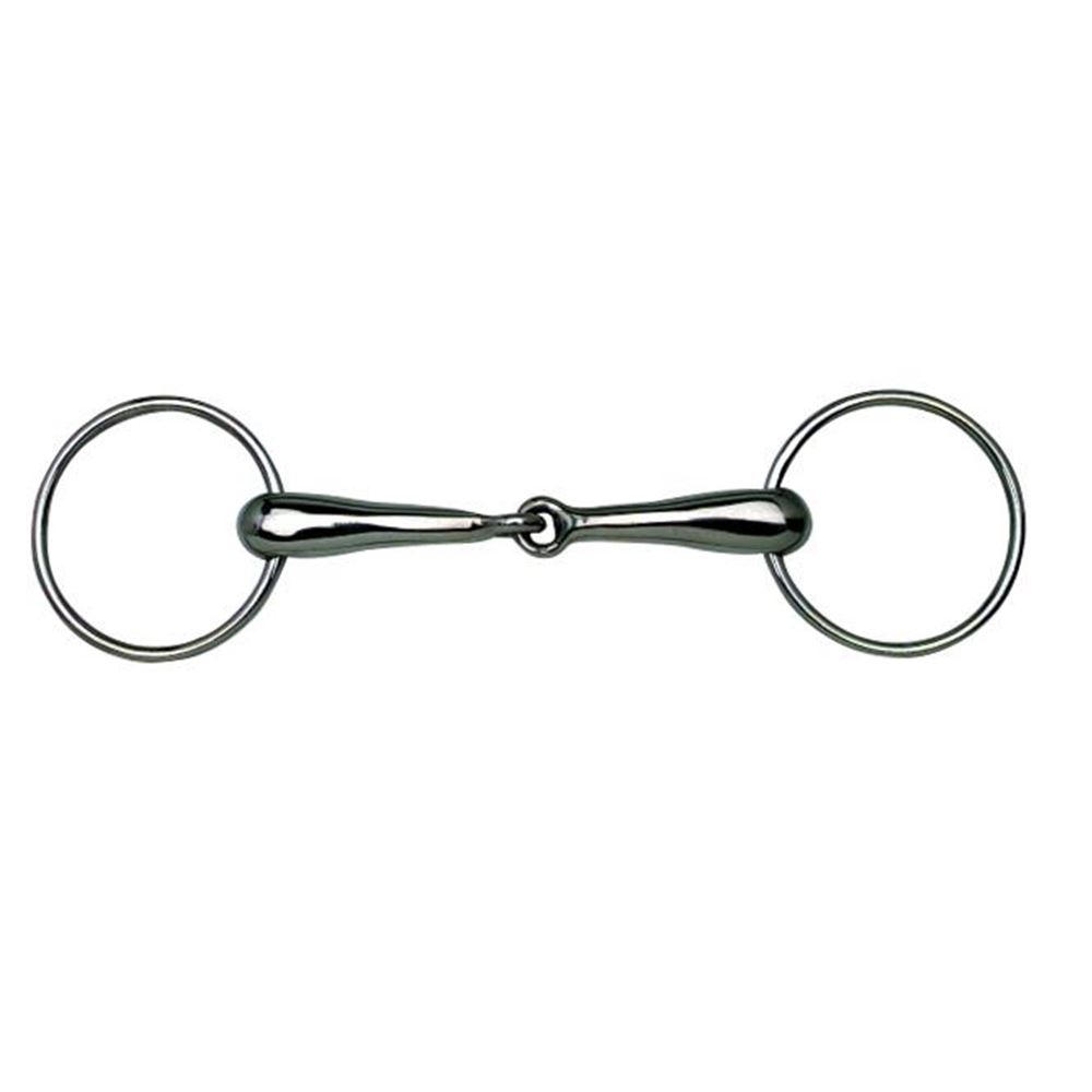 Korsteel Stainless Steel Hollow Mouth Jointed Loose Ring Snaffle Bit