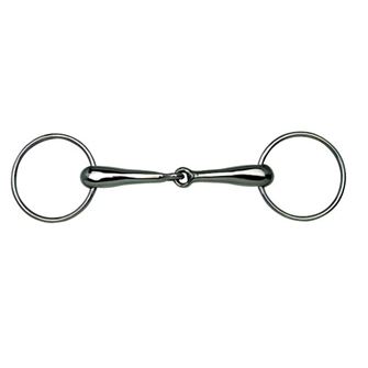 Korsteel Stainless Steel Hollow Mouth Jointed Loose Ring Snaffle Bit