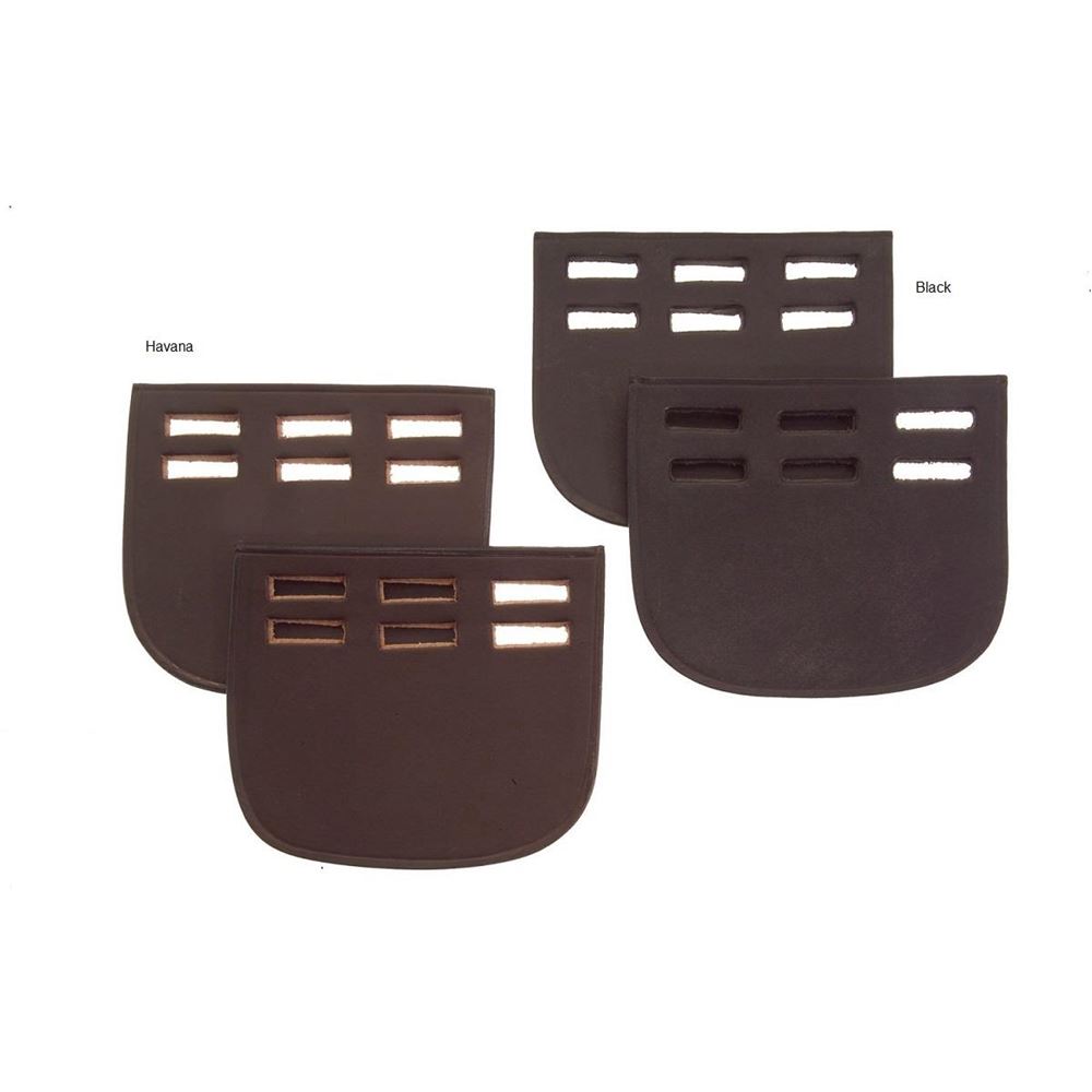Heritage Saddlery English Leather Girth Buckle Guards - 3 Slot
