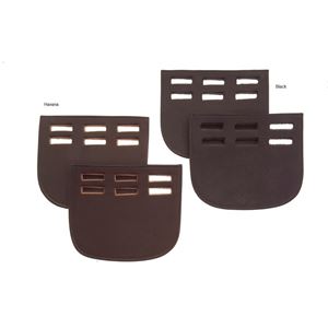 Heritage Saddlery English Leather Girth Buckle Guards - 3 Slot