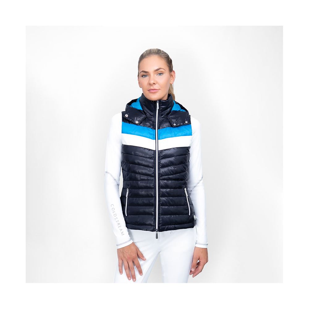 Coldstream Southdean Quilted Gilet (Navy/White/Blue)