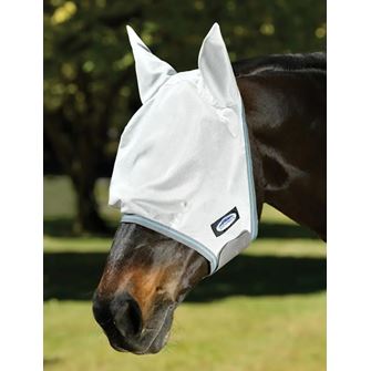 Weatherbeeta ComFiTec Essential Mesh Mask (White/Grey/Bright Blue)