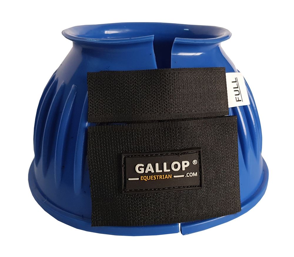 Gallop Double Taped PVC Ribbed Over Reach Boots (Blue)