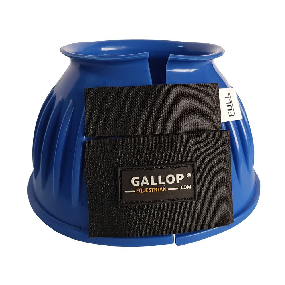 Gallop Double Taped PVC Ribbed Over Reach Boots (Blue)