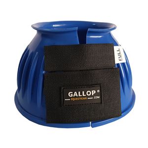 Gallop Double Taped PVC Ribbed Over Reach Boots (Blue)