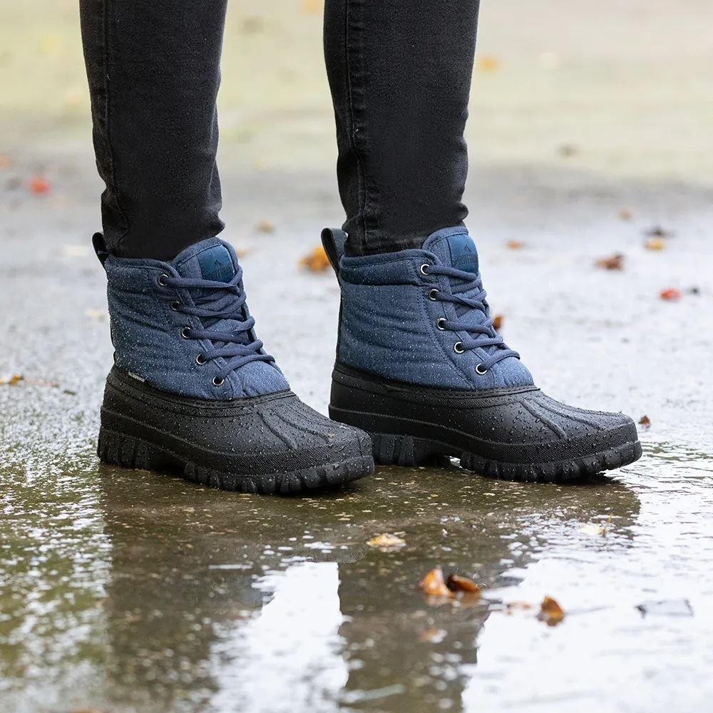 Hy Equestrian Adults Oxspring Waterproof Muck Boots (Navy)