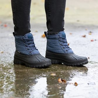 Hy Equestrian Childrens Oxspring Waterproof Muck Boots (Navy)