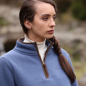 Shires Aubrion Core Ladies Half Zip Fleece (Blue)
