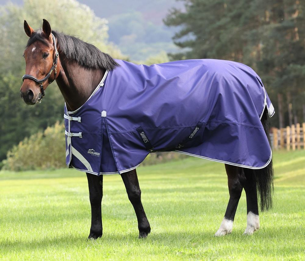 Shires Highlander Original Lite Turnout Rug (Navy Forest)