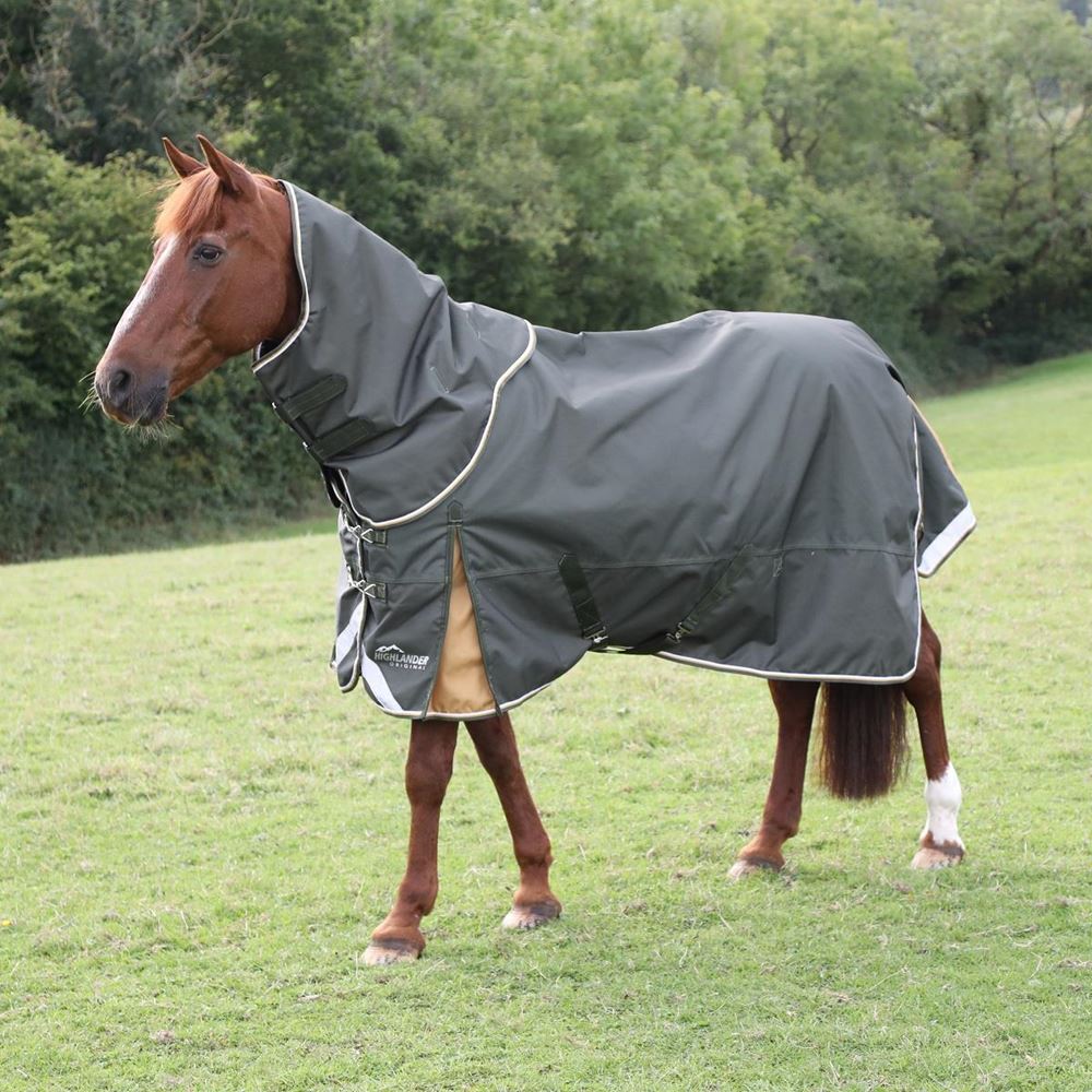 Shires Highlander Plus 50 Turnout Rug Neck Cover (Green)