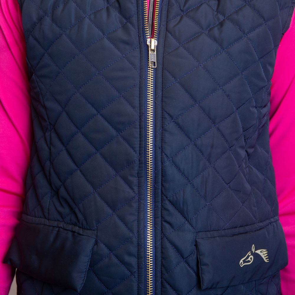 Gallop Women's Navy Gilet