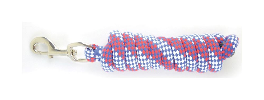 Hy Equestrian Universal Lead Rope (Red/White/Blue)