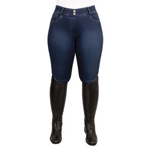 Hy Equestrian Ladies Elevate Style Denim Breeches (Dark Blue)