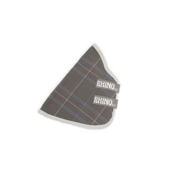 Horseware Rhino Original Turnout Hood 0g (XL- Charcoal/Blue/White Check & Grey) *Clearance*