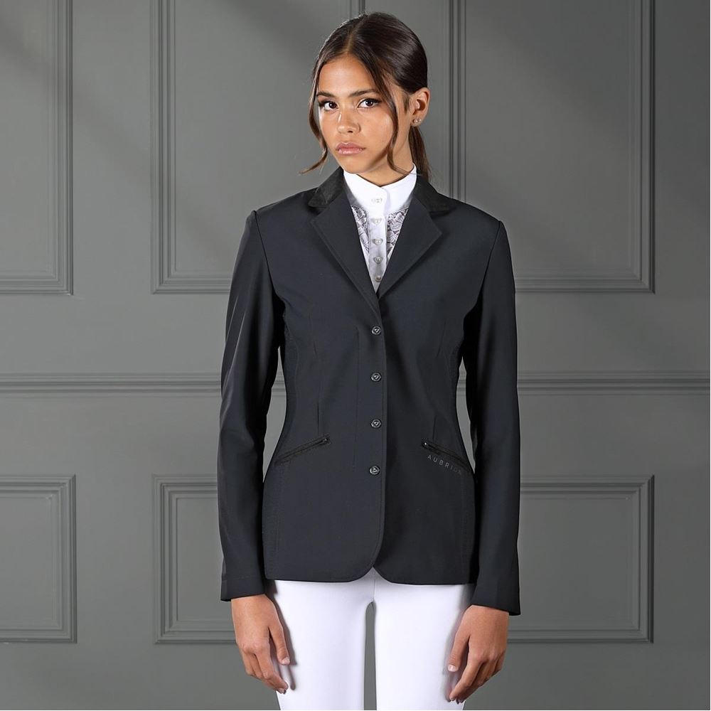 Shires Aubrion Bolton Show Jacket (Black)