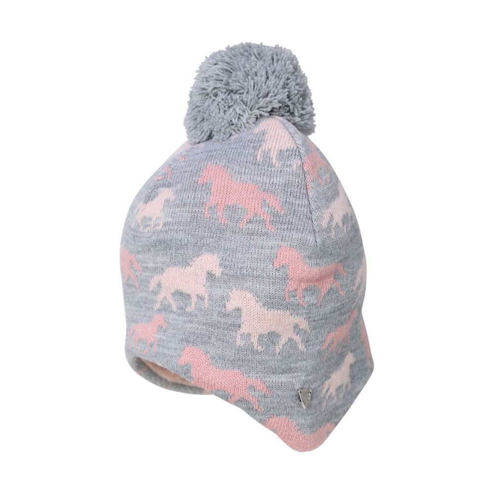 Hy Equestrian Flaine Children's Hat (Grey/Pink)