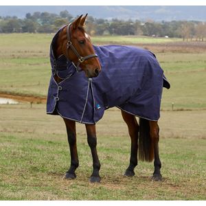 Weatherbeeta Comfitec Prelim Turnout Combo - 220g (Navy Embossed Plaid)