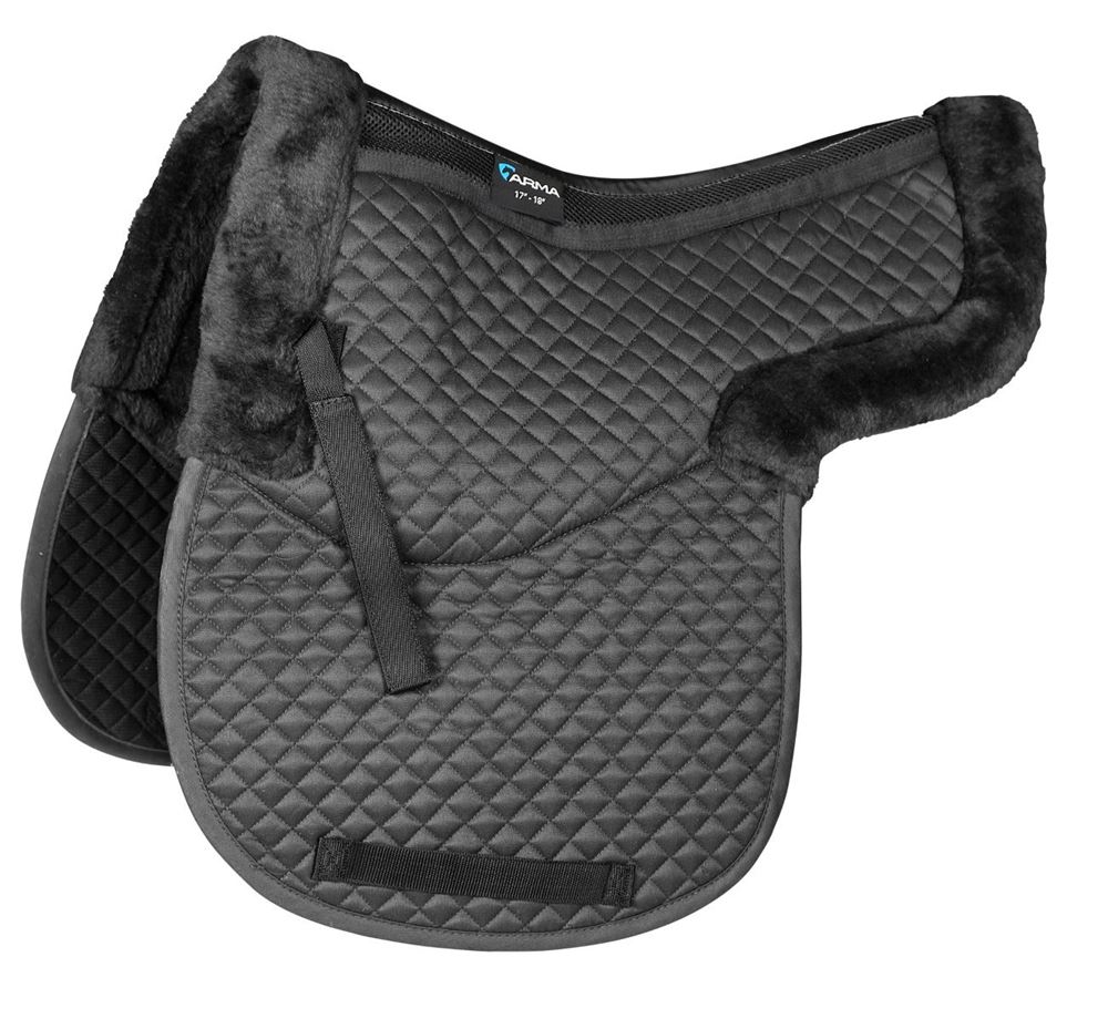 Shires ARMA Half Lined Numnah (Black)