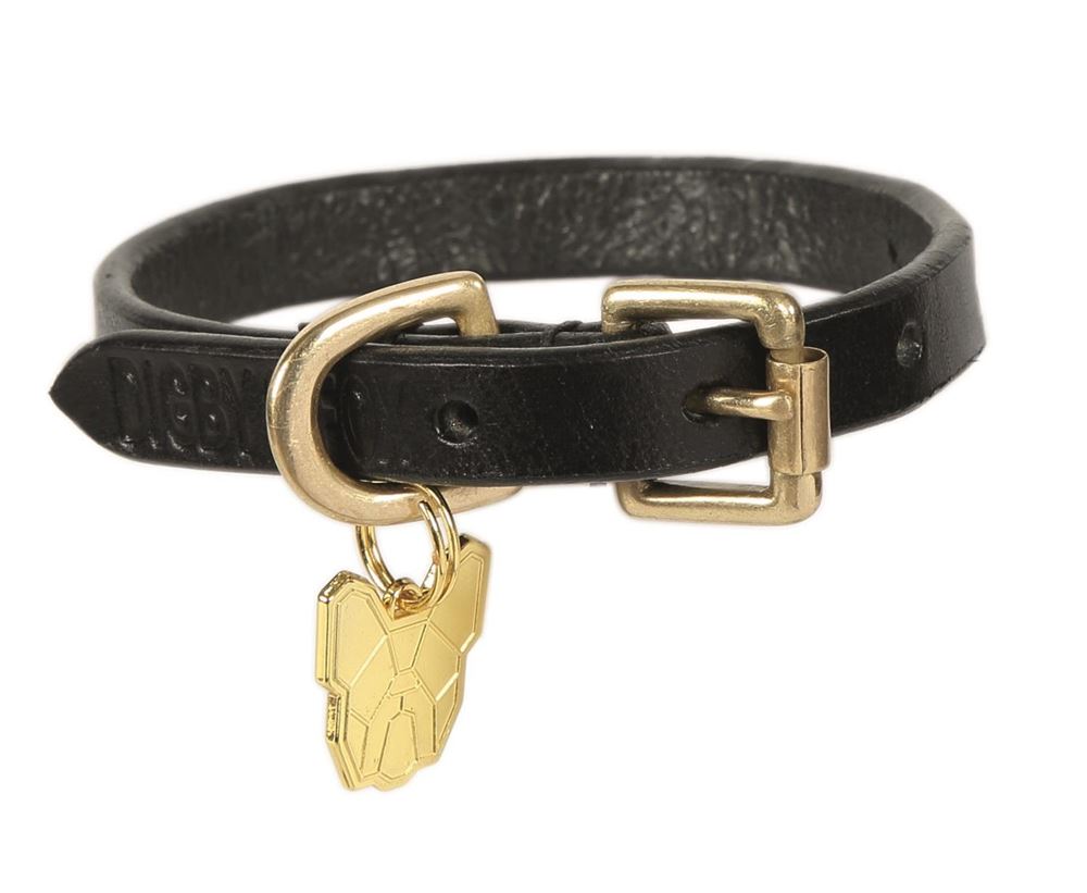 Shires Digby & Fox Flat Leather Dog Collar
