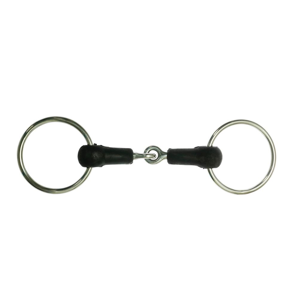 Korsteel Hard Rubber Jointed Loose Ring Snaffle Bit