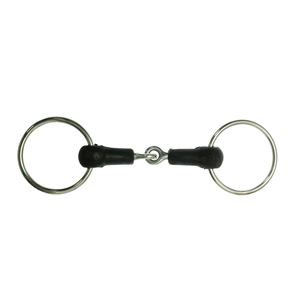 Korsteel Hard Rubber Jointed Loose Ring Snaffle Bit