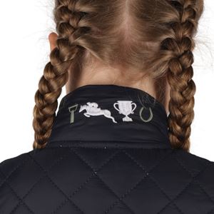 Pony Passion Quilted Jacket by Little Rider (Navy)