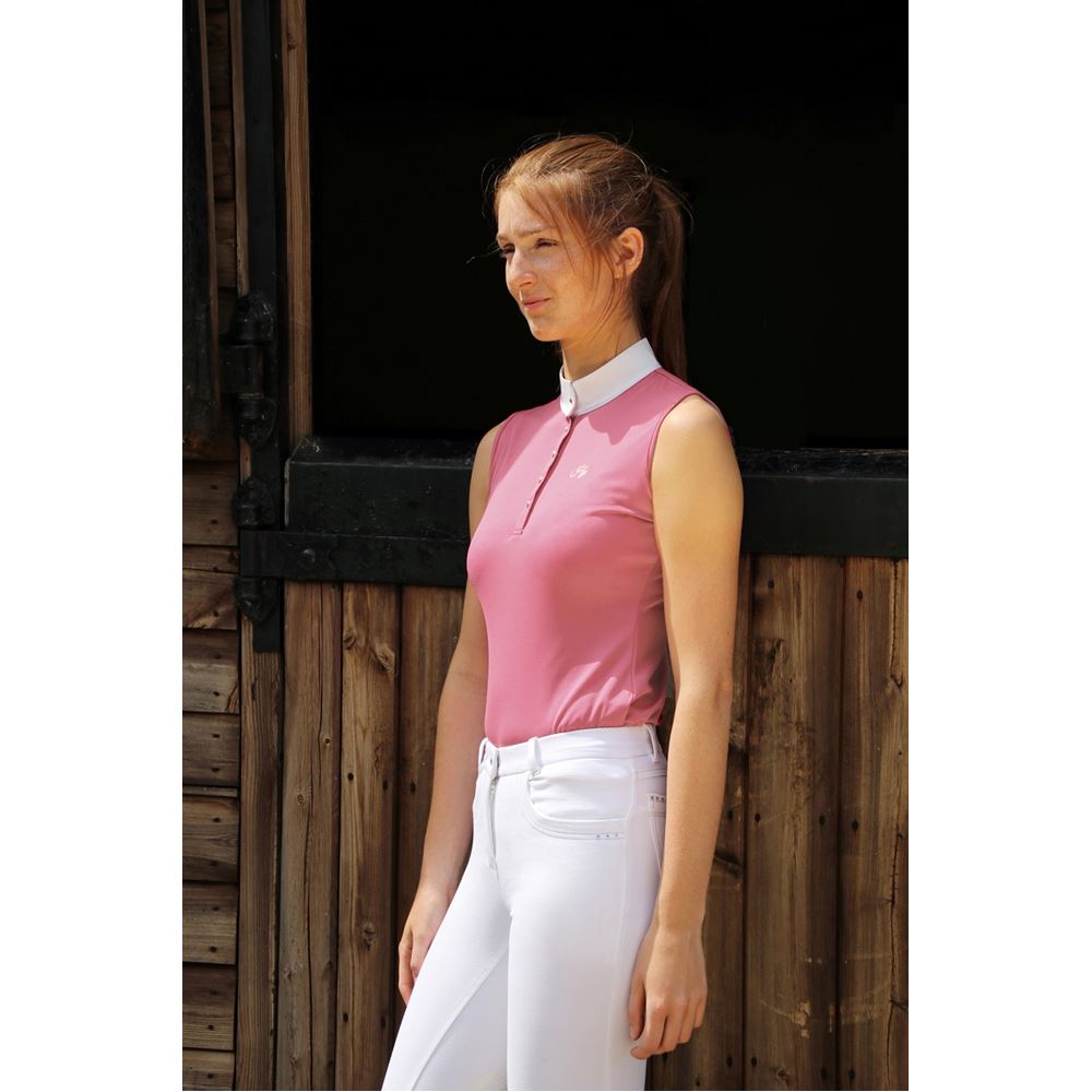 HyFASHION Sophia Sleeveless Show Shirt (Pink Rose)