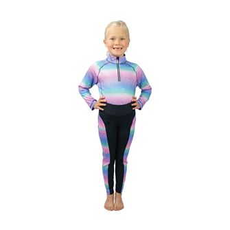 Dazzling Night Riding Tights by Little Rider - Child (Navy/Prismatic)