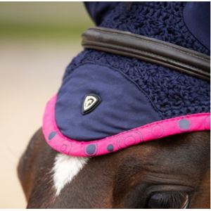Hy Equestrian DynaMizs Ecliptic Fly Veil (Navy/Magenta)