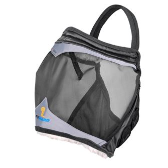Shires FlyGuard Pro Fine Mesh Earless Fly Mask (Jet)