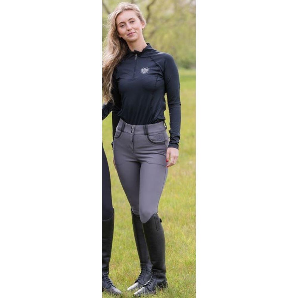 Rhinegold Ladies Pro-Stretch Breeches (Grey)