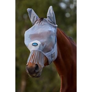Weatherbeeta Comfitec Fine Mesh Fly Mask with Ears & Tassels (Grey)