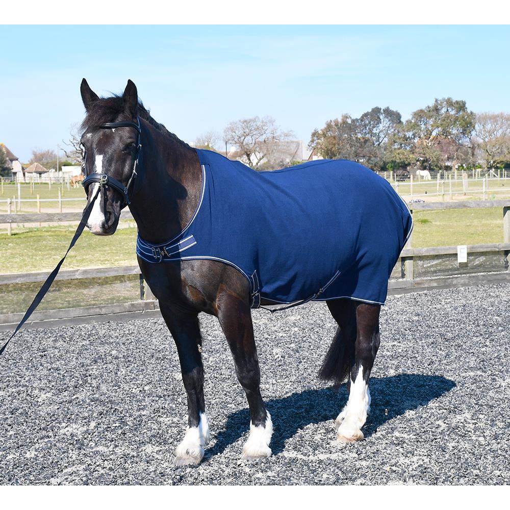 Rhinegold Fleece Horsewalker/Lunge Rug (Navy)