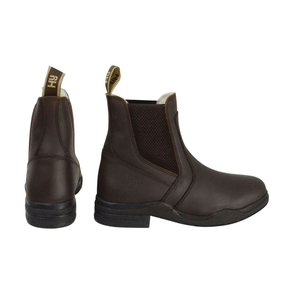 Hy Equestrian Fleece Lined Wax Leather Jodhpur Boot