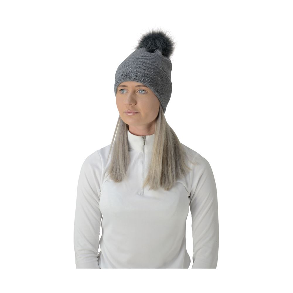 Hy Equestrian Alaska Diamante Bobble Hat 