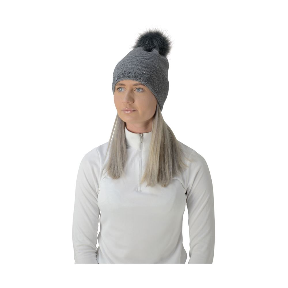 Hy Equestrian Alaska Diamante Bobble Hat 